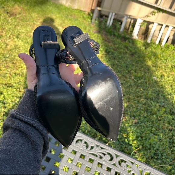 JESSICA RICH Ysabelle‎ Stiletto Fishnet Pointed Toe Pump in Black Size 39 (9 us) - Picture 9 of 9